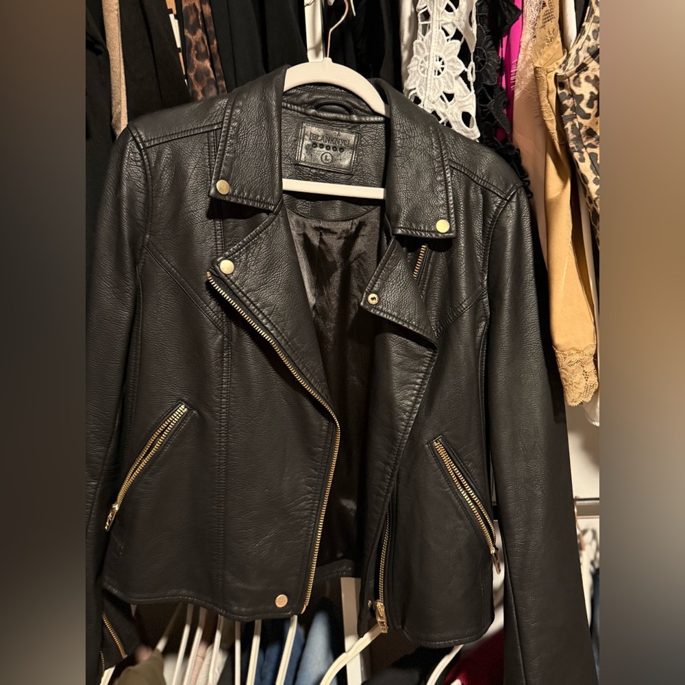 Women's Black Leather Jacket MAKE OFFER